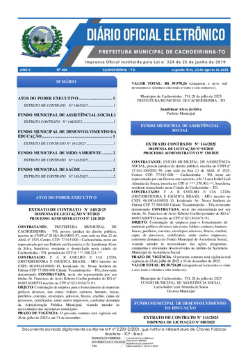 Diário Oficial - Edição 660
