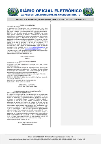 Diário Oficial - Edição 058