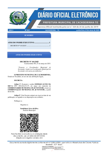 Diário Oficial - Edição 614
