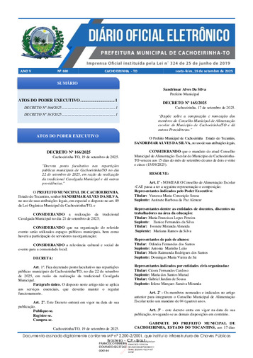 Diário Oficial - Edição 680