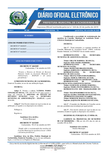 Diário Oficial - Edição 670