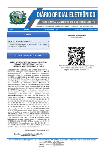 Diário Oficial - Edição 632