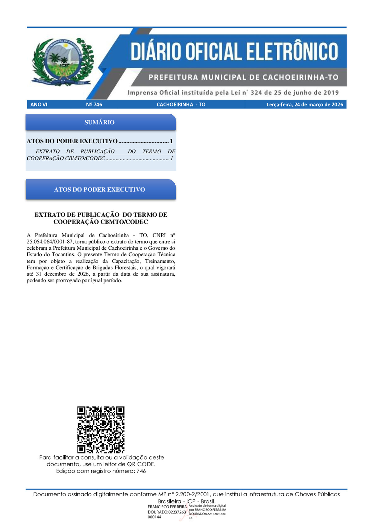 Diário Oficial - Edição 746