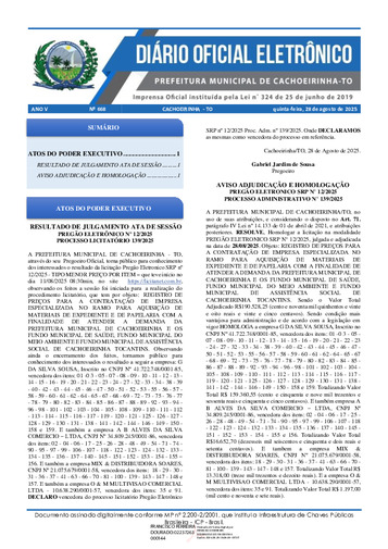 Diário Oficial - Edição 668