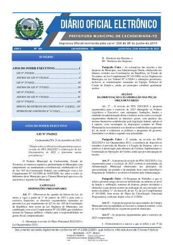 Diário Oficial - Edição 286