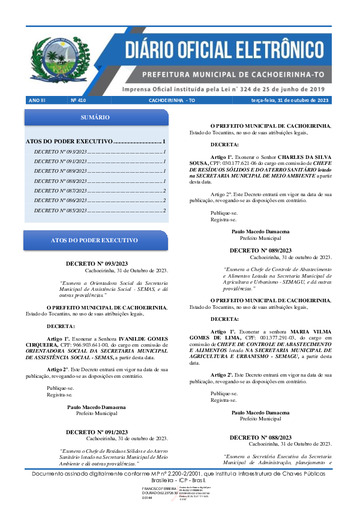 Diário Oficial - Edição 410