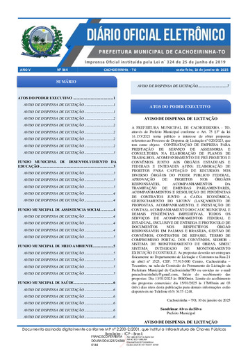 Diário Oficial - Edição 584