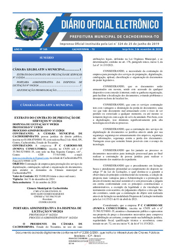 Diário Oficial - Edição 565