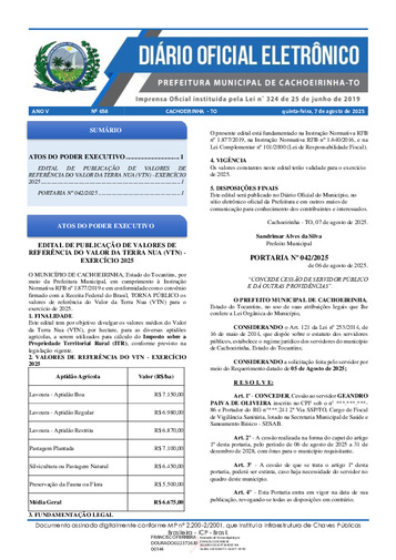 Diário Oficial - Edição 658