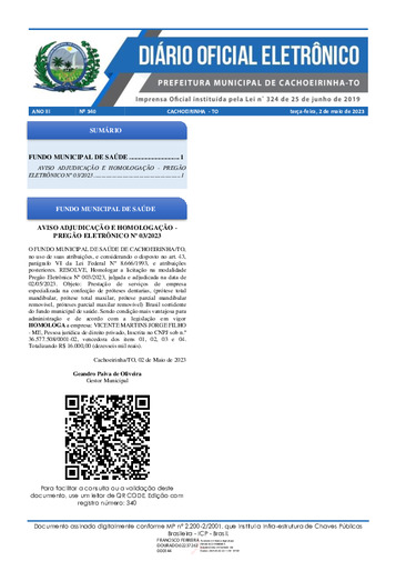 Diário Oficial - Edição 340