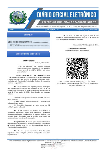 Diário Oficial - Edição 514