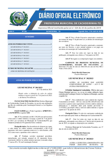 Diário Oficial - Edição 330