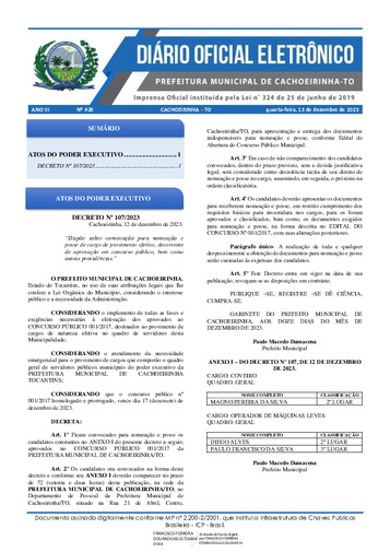 Diário Oficial - Edição 428