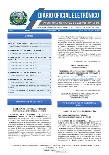 Diário Oficial - Edição 651