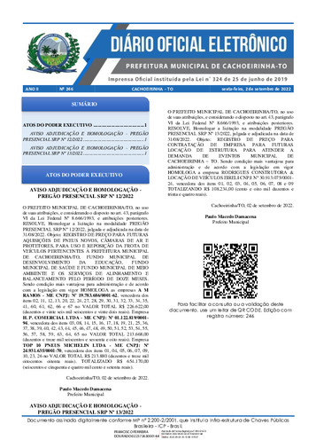 Diário Oficial - Edição 246