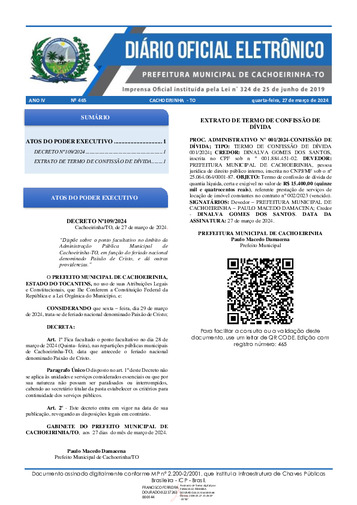 Diário Oficial - Edição 465
